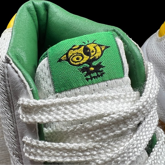 Vintage Nike Blazer Mid 73 Brazil White Classic Deadstock Shoes Size W13 M11.5 - Picture 13 of 13